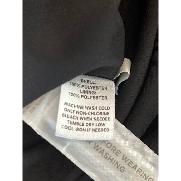 LOFT Pleated Mini Skirt Black Gray Animal Print Flare Career Size 6 - Picture 9 of 9